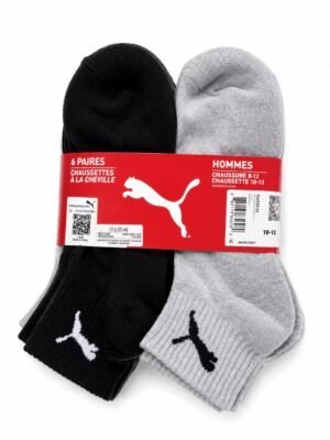PUMA Men's Half Terry Quarter Socks ( 6 Pack )