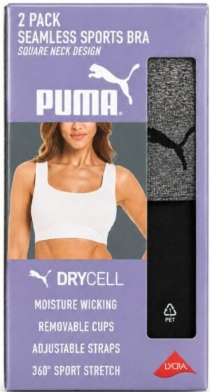 PUMA SPORT BRAS 2PACK